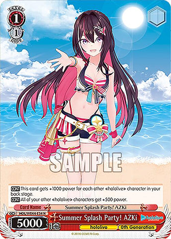 Summer Splash Party! AZKi (HOL/WE44-E34 N) [hololive production Summer Collection Premium Booster]