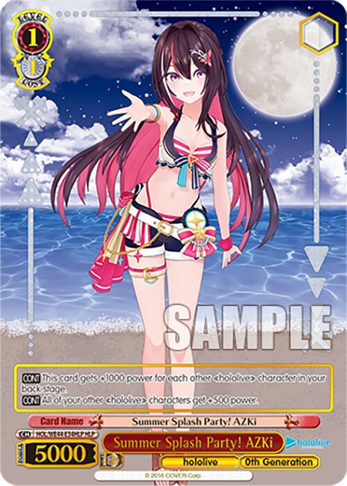 Summer Splash Party! AZKi (HOL/WE44-E34HLP HLP) [hololive production Summer Collection Premium Booster]