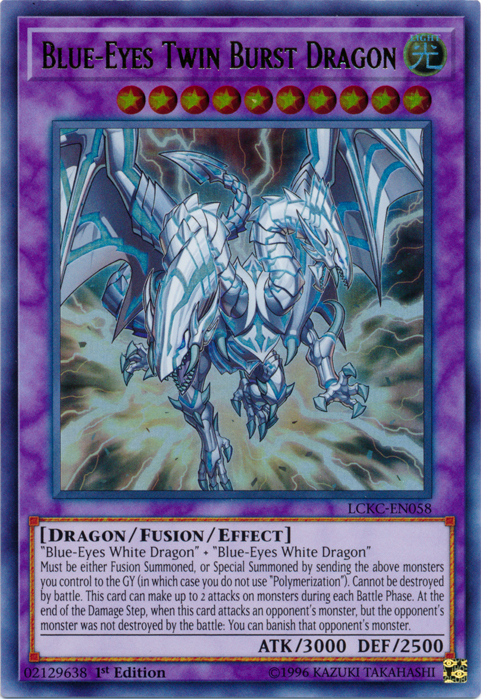 Blue-Eyes Twin Burst Dragon [LCKC-EN058] Ultra Rare