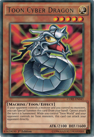 Toon Cyber Dragon [CORE-EN043] Rare