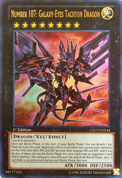 Number 107: Galaxy-Eyes Tachyon Dragon [LTGY-EN044] Ultra Rare