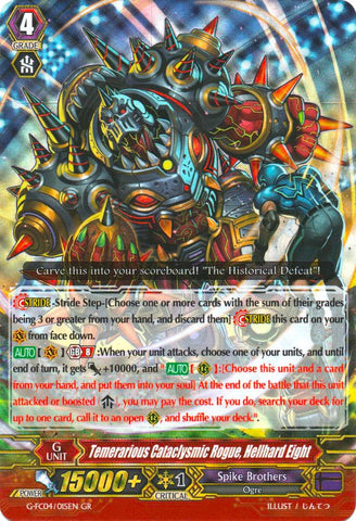 Temerarious Cataclysmic Rogue, Hellhard Eight (G-FC04/015EN) [Fighters Collection 2017]