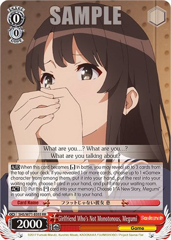 Girlfriend Who's Not Monotonous, Megumi [Saekano How to Raise a Boring Girlfriend. flat]